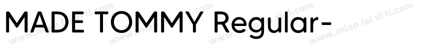 MADE TOMMY Regular字体转换